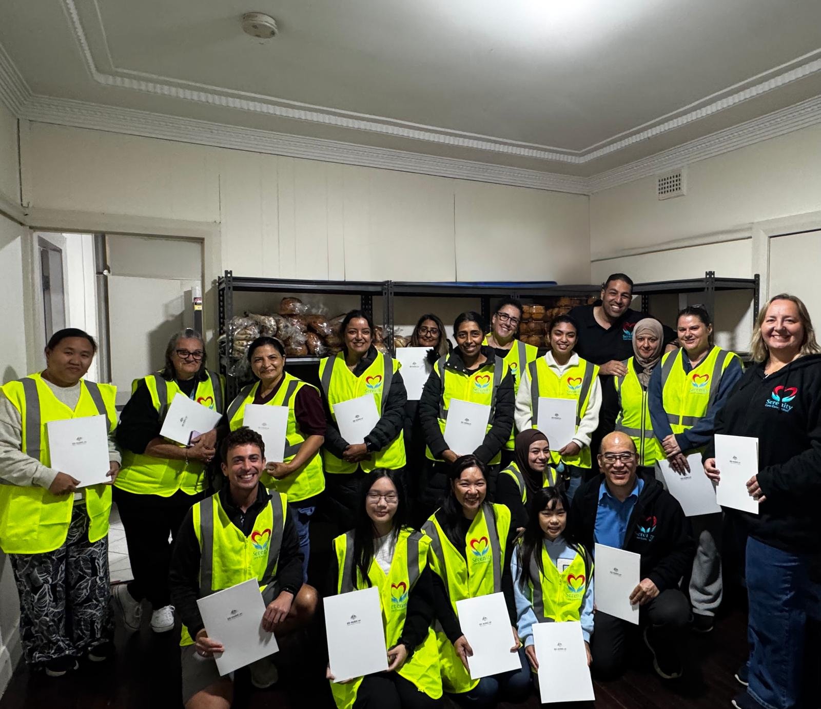 Serenity Care Connection volunteer team group photo